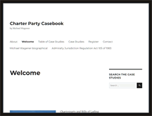 Tablet Screenshot of charterpartycases.com